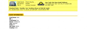 Days Inn Online Reservation System